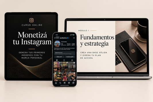 Monetizá tu Instagram | Curso paso a paso para generar tus primeros ingresos con tu Marca Personal