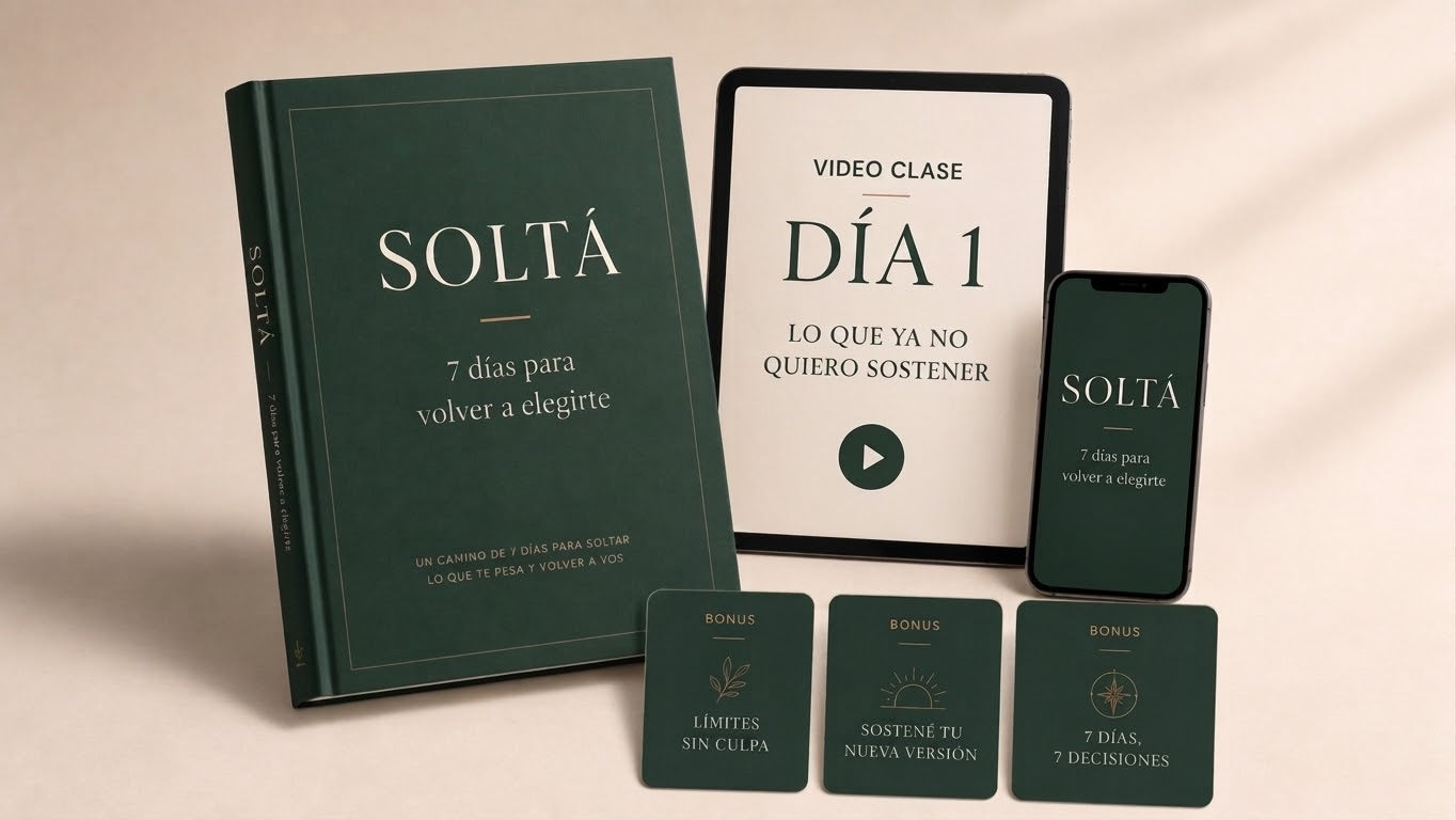 SOLTÁ: Workbook + Videoclases para dejar ir todo lo que te drena